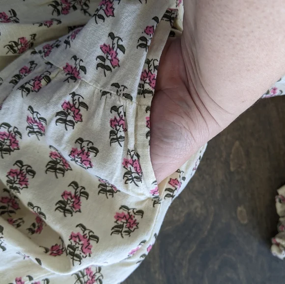 Daughters of India Zuri Maxi Wrap Peony Dress XL - Picture 8 of 10